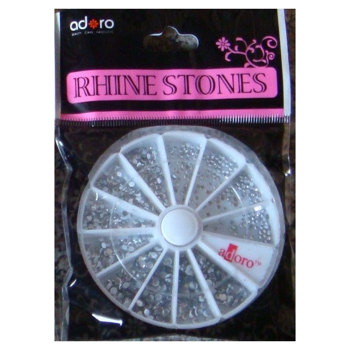 PIEDRA DECORAUÑAS EN RULETA BLANCO 12/U