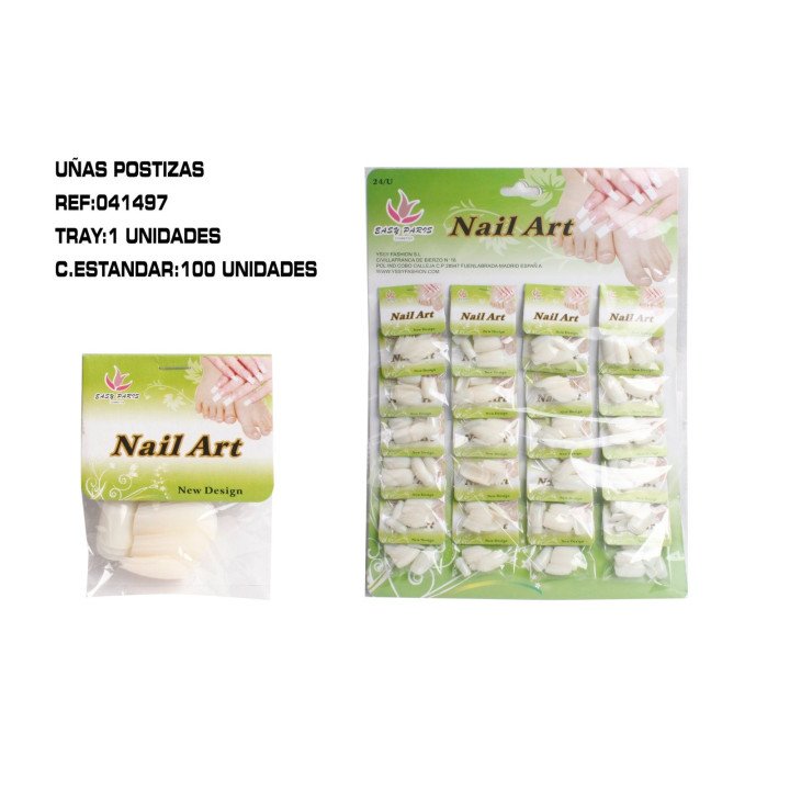 UÑAS POSTIZA FRANCESA 24/U