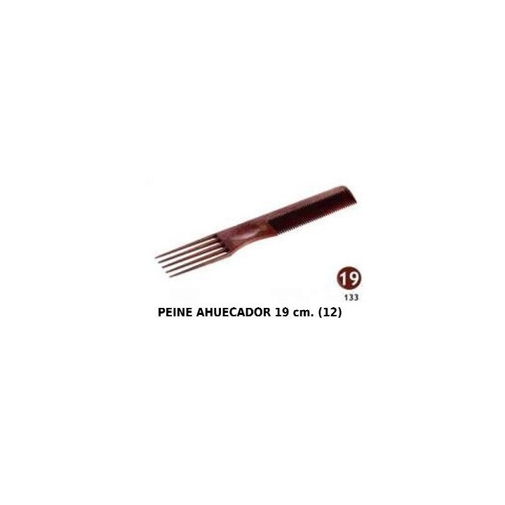 PEINE AHUECADOR 19CM 12/U 133 HERVA