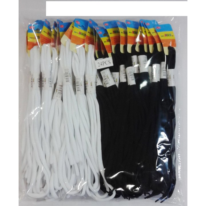 CORDON DE ZAPATO B/N 110cm 24/U 30186-1B