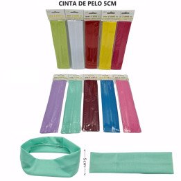 CINTA DE COLORES 5CM 12/U 2909-1