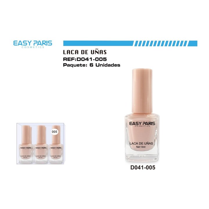 LACA DE UÑAS ROSA SUAVE  6/U
