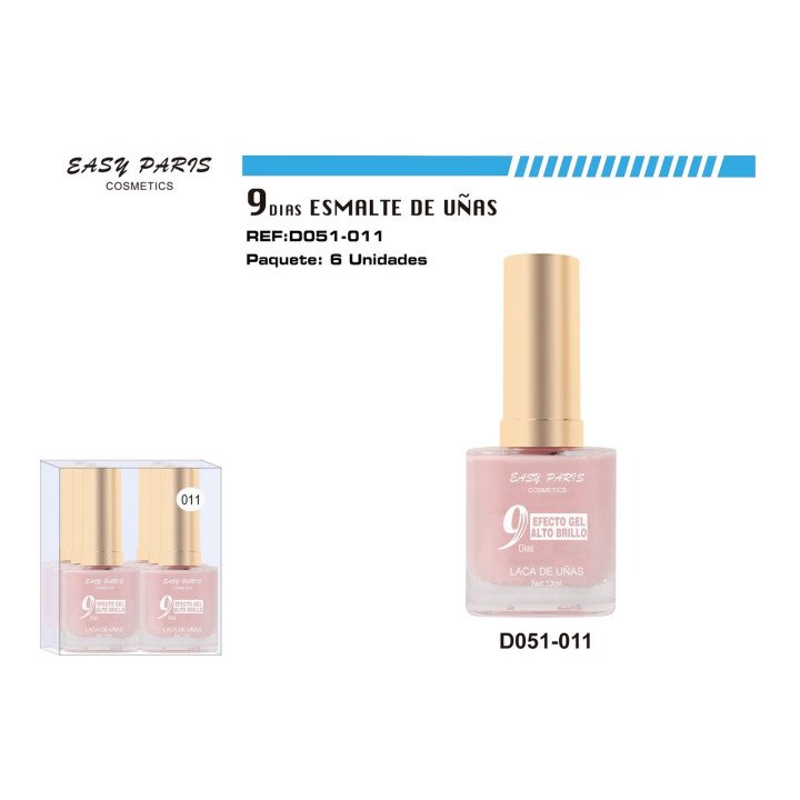 LACA DE UÑAS 9 DIAS 6/U