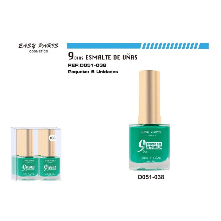 LACA DE UÑAS 9 DIAS 6/U