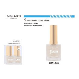 LACA DE UÑAS 9 DIAS INCOLOR MATE