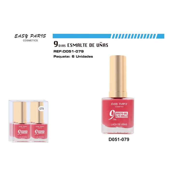LACA DE UÑAS 9 DIAS 6/U