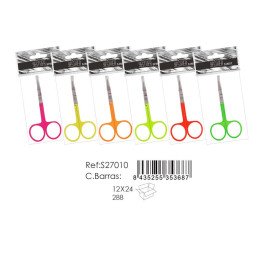 TIJERA COLORES FLUOR 12/U