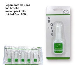 PEGAMENTO DE UÑAS PINCEL 10G 12/U