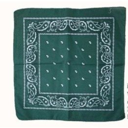 PAÑUELO 55x55 VERDE OSCUR.12/U .NB