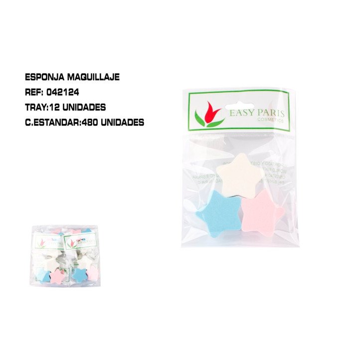 PACK3 ESPONJAS DE MAQ. ESTRELLA 12/U