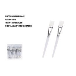 BROCHA PARA MASCARILLA 12/U INCOLOR