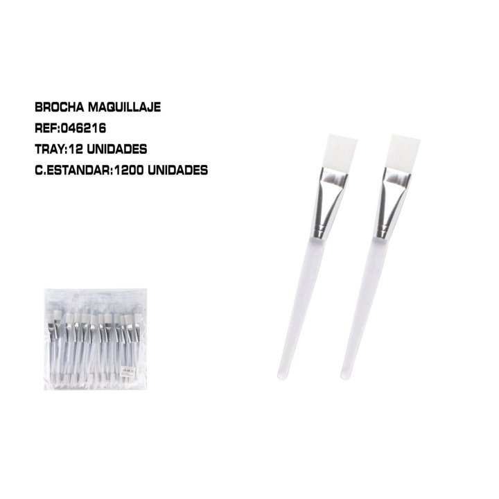 BROCHA PARA MASCARILLA 12/U INCOLOR