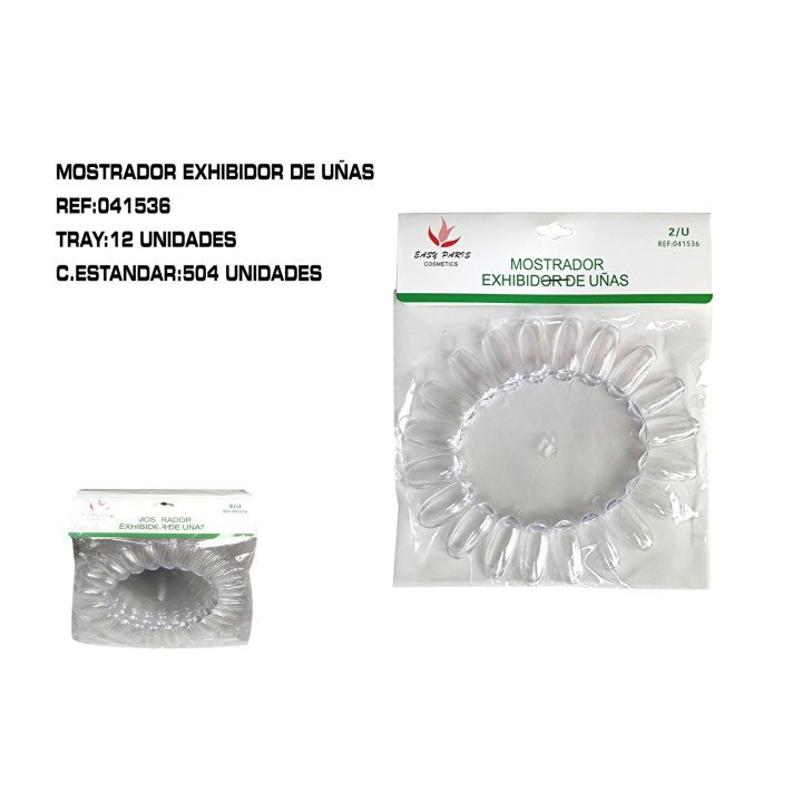 PACK 2/U MUESTRAS DE UÑA INCOLOR 12/U