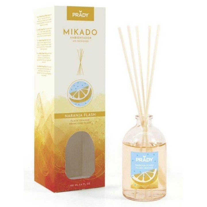 MIKADO AMB. NARANJA FLASH  100ML PRADY