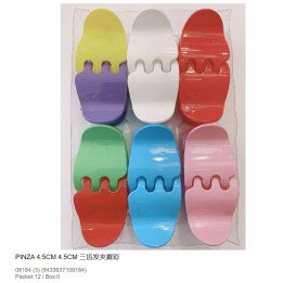 PINZA DE PELO COLOR 4.5CM 12/U N.S