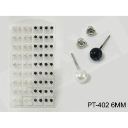 PEND.BLANC.NEG.6MM 36/P M