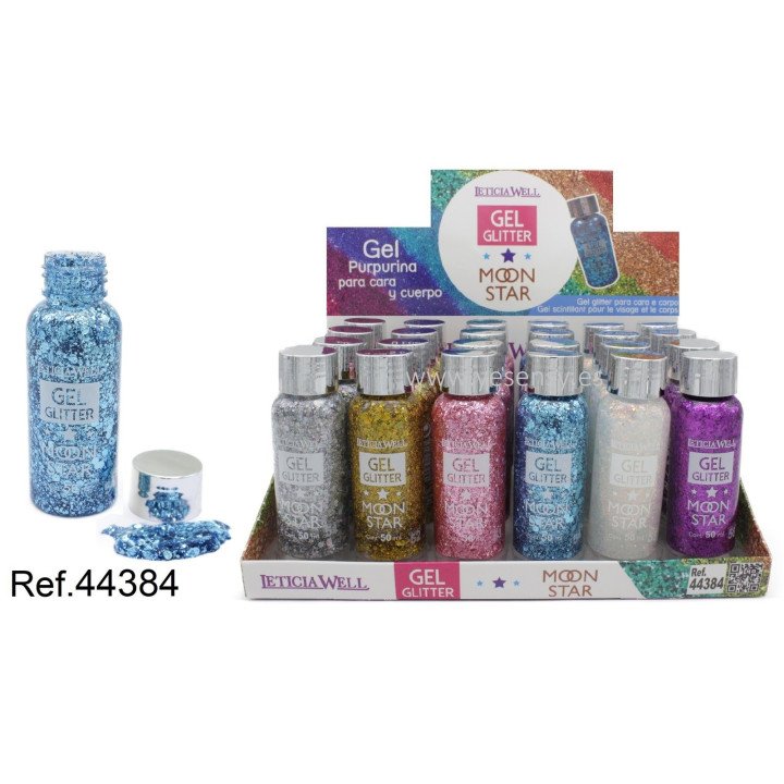 GEL GLITTER MOON STAR 24/U 44384
