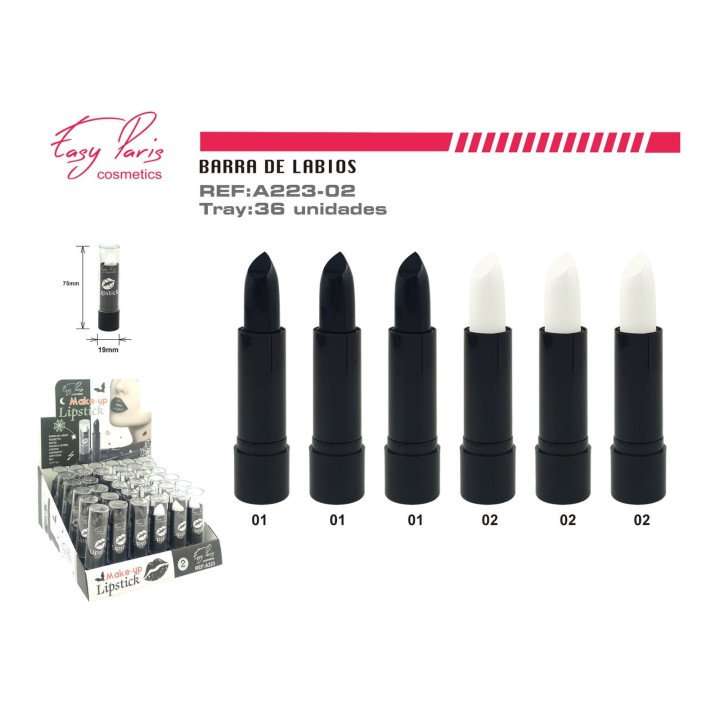 B.DE LABIOS NEG/BLANC 36/U