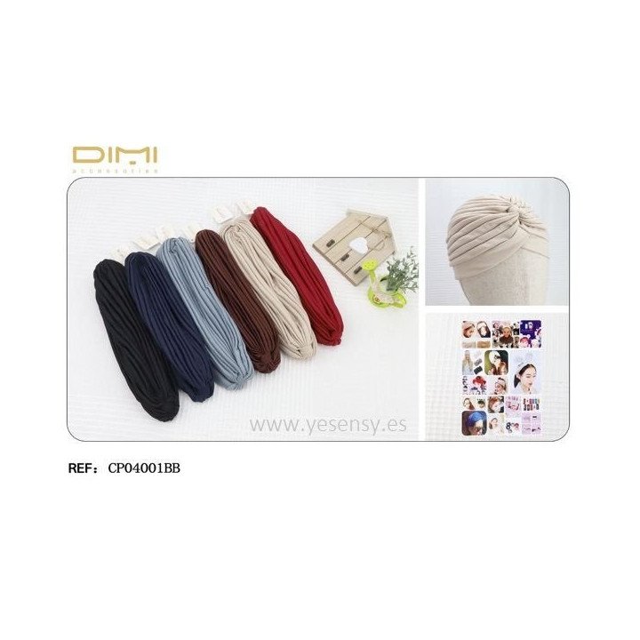 GORRO TURBANTE 12/U CP04001BB