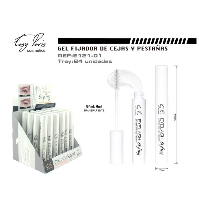 MASCARA GEL FIJADOR PESTAÑAS/CEJAS 24/U