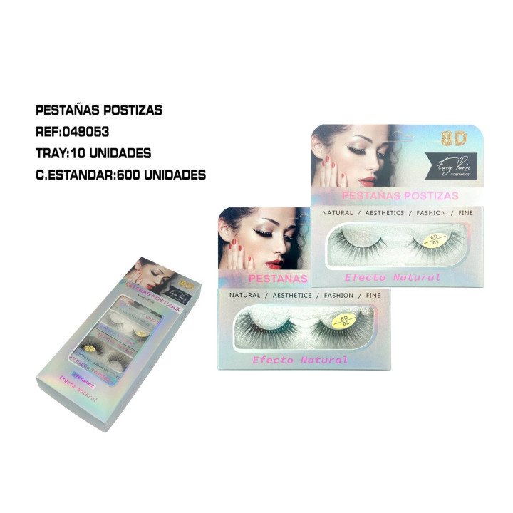 PESTAÑAS POSTIZAS EFECT 8D 10/U