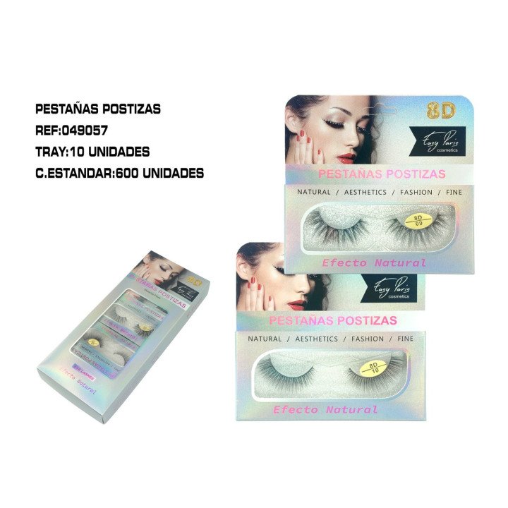 PESTAÑAS POSTIZAS EFECT 8D 10/U