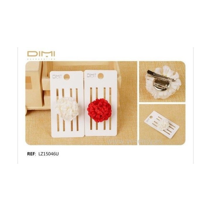 FLOR BROCHE/PINZA. 12/U LZ15046U
