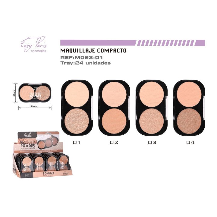 MAQ.COMPACTO PRESSED POWDER 24/U