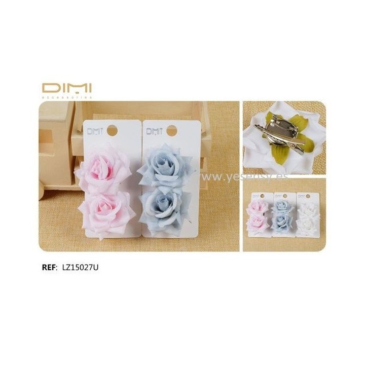 FLOR C/PINZA Y BROCHE. 12/U LZ15027U