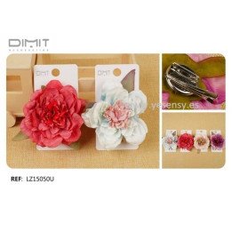FLOR C/PINZA Y BROCHE. 12/U LZ15050U