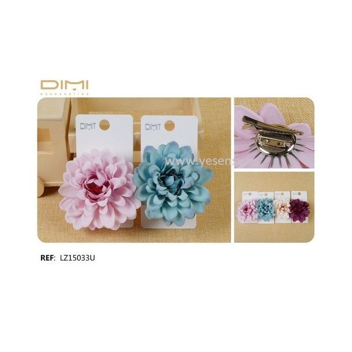 FLOR C/PINZA Y BROCHE 12/U LZ15033U