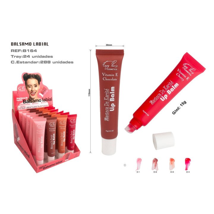 BALSAMO LABIAL C/MANTECA KARITE 24/U