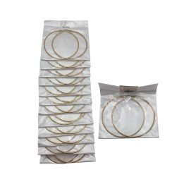 PEND.AROS GOLD 7CM ACERO. 12/P NS