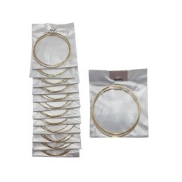 PEND.AROS GOLD 8CM ACERO. 12/P NS