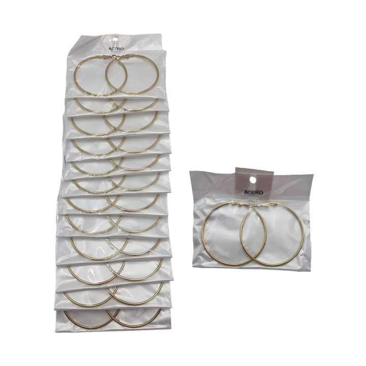 PEND.AROS GOLD 5CM ACERO. 12/P NS
