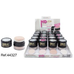 POLVO HD FIX MATTE C/ESPONJA Y ESPEJO. 20/U 44327