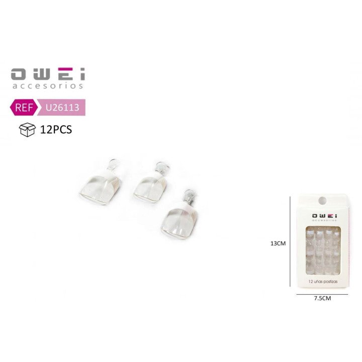 UÑA POSTIZAS F/TRANSP 12/U U26113