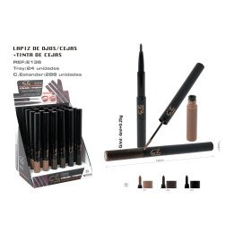 MASCARA CEJAS+PERFILADOR DE OJOS 24/U