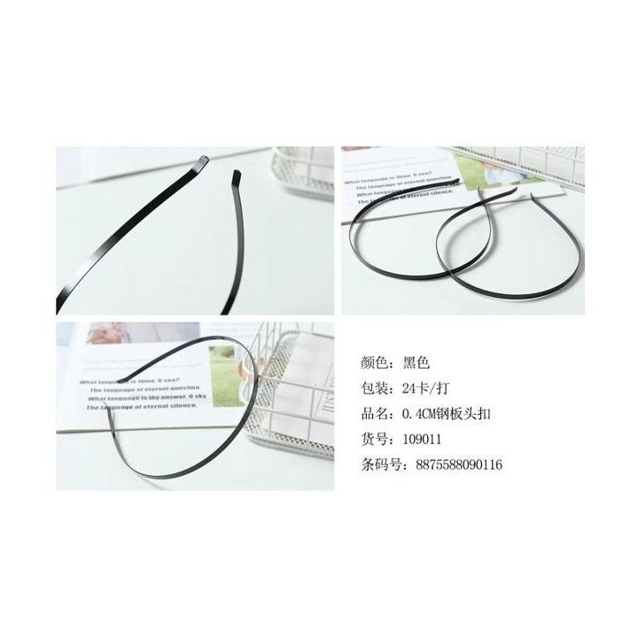 DIADEMA 4MM METAL 24/U 109011