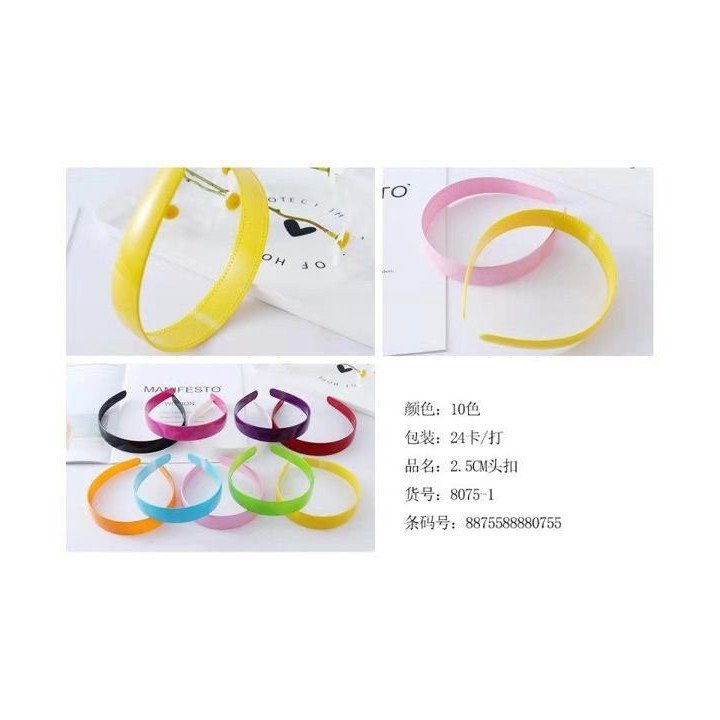 DIADEMAS 2.5CM 24/U 8075-1
