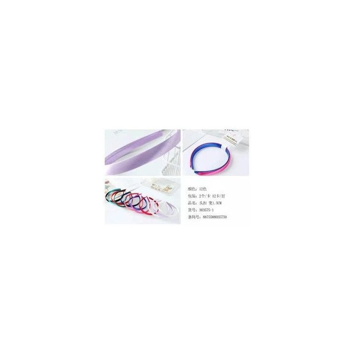 2U DIADEMAS 1.5CM 12/U 303575-1
