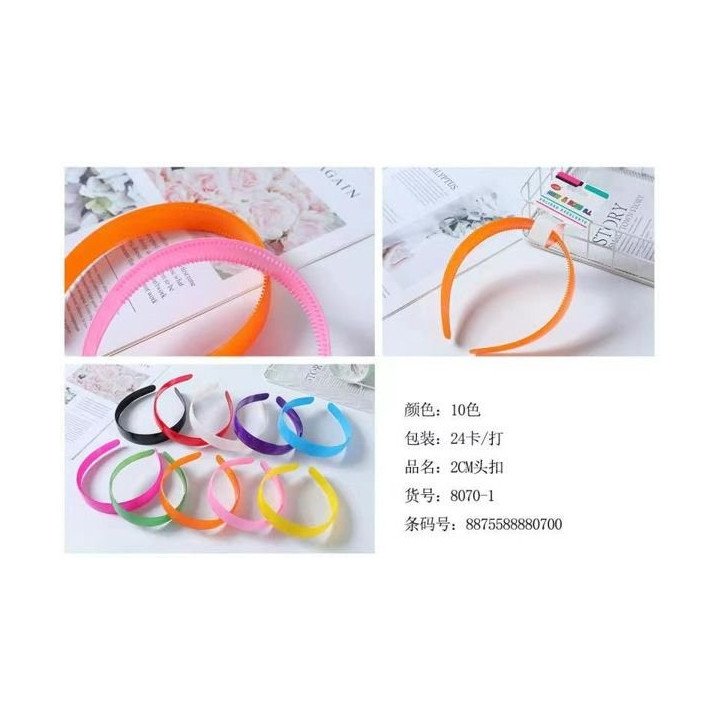 DIADEMAS 2.5CM 24/U 8070-1