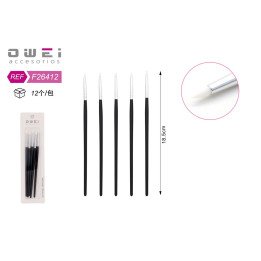 SET PINCELES MANICURAS 5PCS 12/U F26412