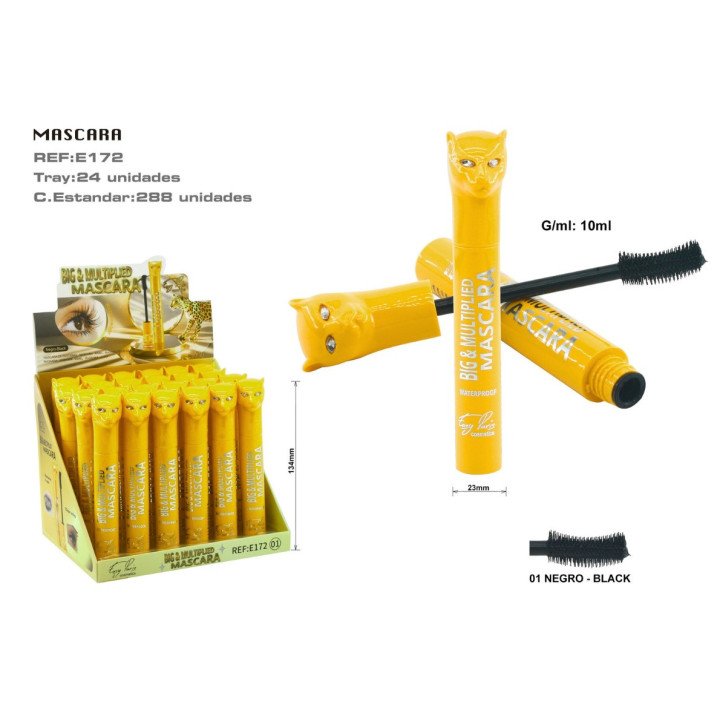 MASCARA NGRO BIG MULTIPLIED WATERPROOF. 24/C
