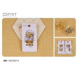 PACK2 MINI PINZAS LAZO METAL 12/U PZ27057-4