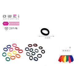 PACK12 GOMAS 3.5CM SURT. 24/U CO24789 OW