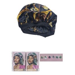 GORRO DE SATEN ESTAMPADO. 12/U