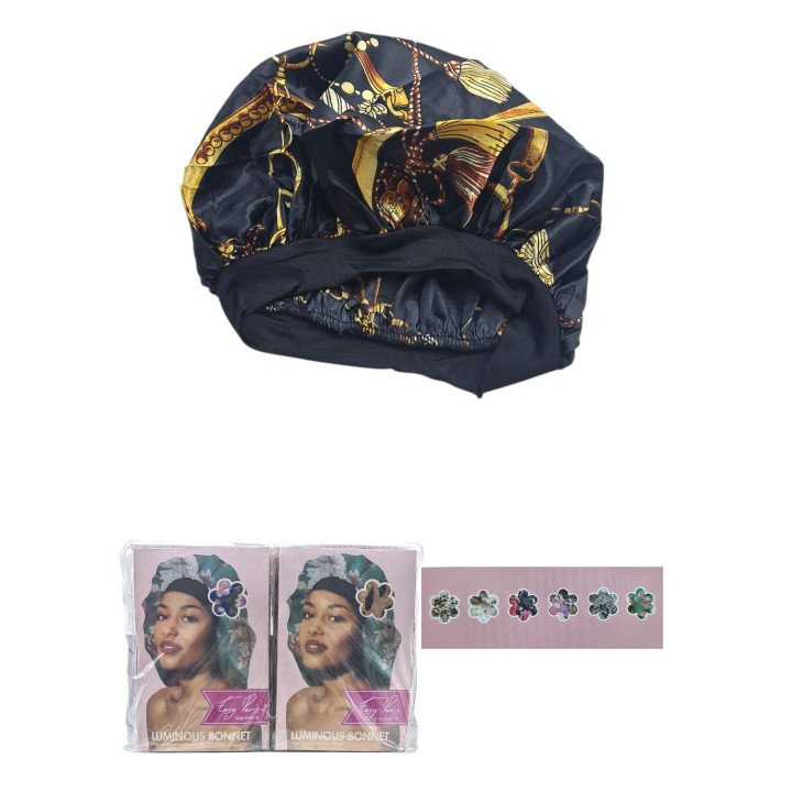 GORRO DE SATEN ESTAMPADO. 12/U