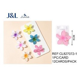 PINZA DE PELO FLOR 8CM 12/U CL827072-1