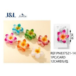 PINZA DE PELO FLOR 8CM 12/U PN837521-14